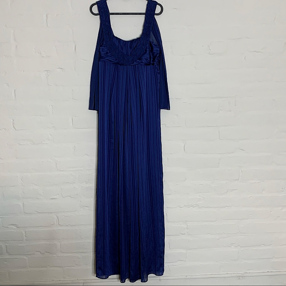 BCBGeneration Navy Grecian Evening Gown
